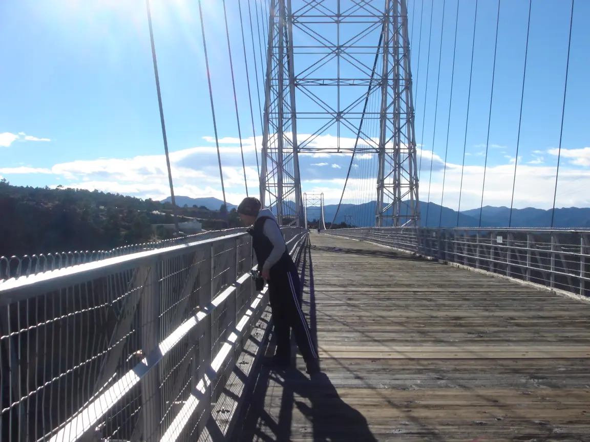 Out on the Royal Gorge bridge, and the aerial tram across the gorge.