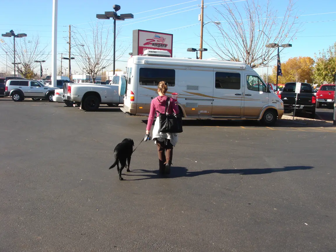 Waiting out the oil change at the Dodge dealer in Albuquerque.